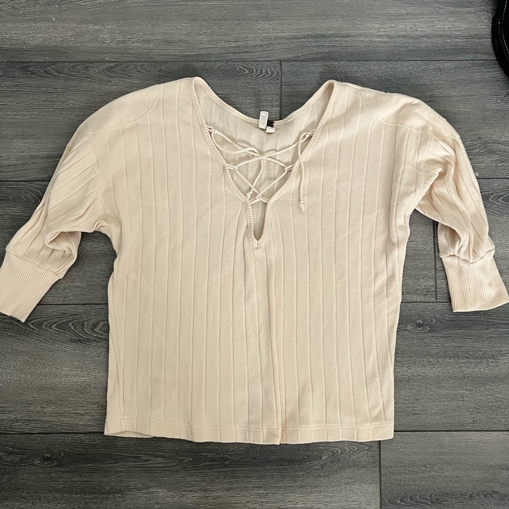 Free people cream top